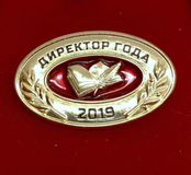 Почетный значок - Директор года 2019г